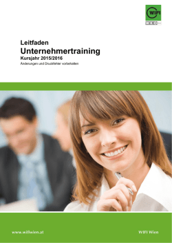 Information Unternehmertraining 2016