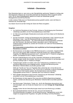 Infoblatt &ndash; Dienstreise - Universit&auml;t f&uuml;r angewandte Kunst Wien