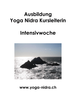 Yoga Nidra Trainer Lehrgang