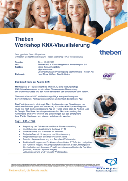 Theben Workshop KNX-Visualisierung - E