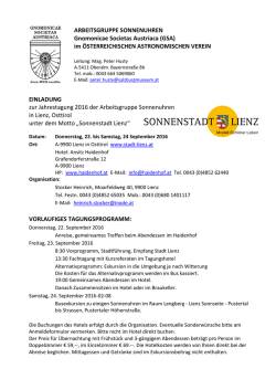 Jahrestagung 2016