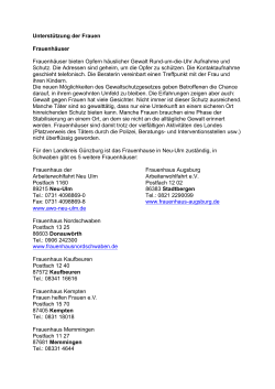 Unterst&uuml;tzung der Frauen