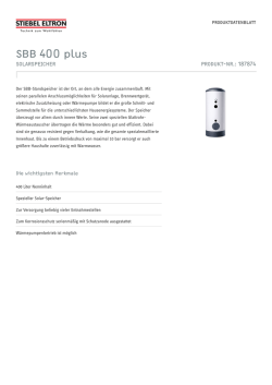 SBB 400 plus - Stiebel Eltron
