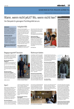 "reformiert." Ausgabe Juni 16