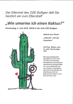 Elterntreff-flyer hier - Oberstufenzentrum Eisengasse Bolligen
