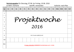 Dienstag - RvD