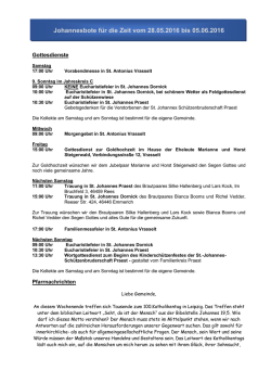 Johannesbote 28.05.2016 - St. Christophorus/St. Johannes der