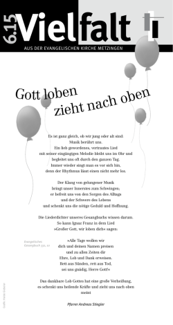 Gott loben zieht nach en - Evangelische Gesamtkirchengemeinde