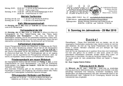 Pfarrbrief 18 - 29.05 - Katholische Kirche