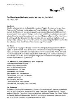 Informationen zum St&uuml;ck und zu den Mitwirkenden