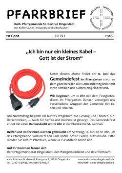 als PDF - Pfarrgemeinde Dingelstädt