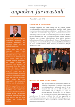 anpacken. für neustadt - SPD Neustadt bei Coburg