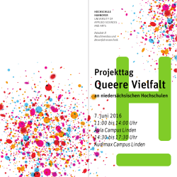 14 Uhr | Hochschule Hannover | Projekttag Queere Vielfalt
