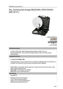 Dig. Camping-Sat-Anlage MEDION&reg; LIFE&reg; E24004 (MD 26121)
