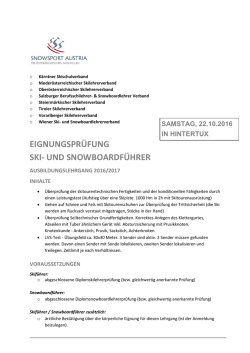 Information - Snowsport Austria