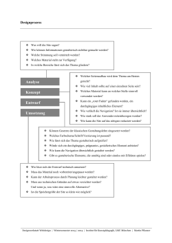 Handout "Designprozess"
