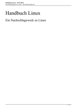 - Handbuch Linux