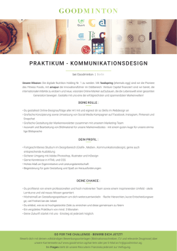 PRAKTIKUM - KOMMUNIKATIONSDESIGN