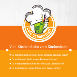 Flyer Kochprojekt - Café Schülertreff