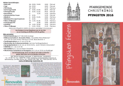 Pfingstbrief 2016 - Erzbistum München und Freising