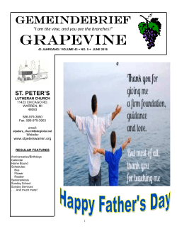Grapevines - St. Peters Lutheran Church