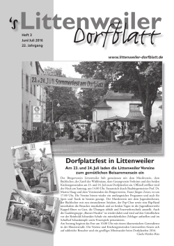 Heft 3/2016 - Littenweiler Dorfblatt