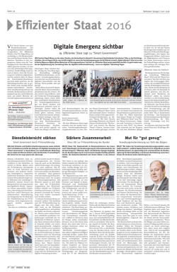 Einen ausf&uuml;hrlichen Nachbericht zum Effizienten