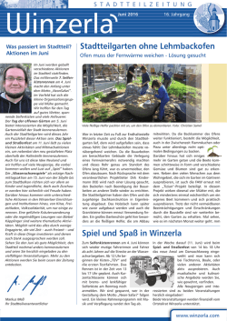 Stadtteilzeitung Juni