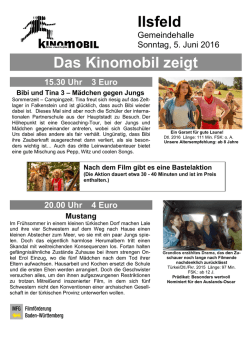 Ilsfeld Das Kinomobil zeigt