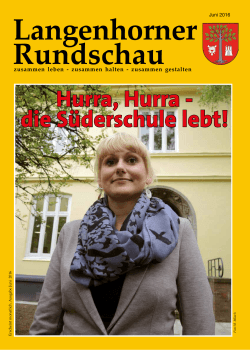 aktuelle Ausgabe der Langenhorner Rundschau