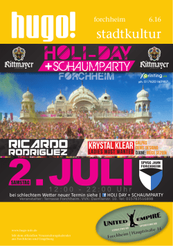 2016 06 Hugo Magazin Forchheim