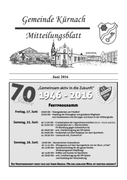 Juni - Gemeinde Kürnach