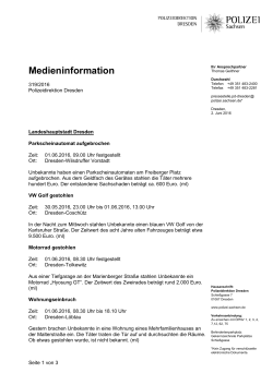 Medieninformation [Download *, 91.47 KB]