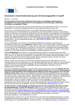 Kommission nimmt Modernisierung der EU