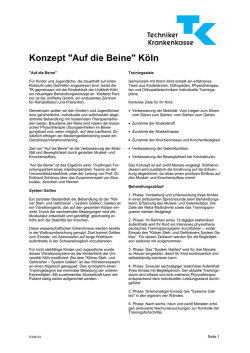 Infoblatt "Auf die Beine" ( PDF, 172 KB , nicht barrierefrei)