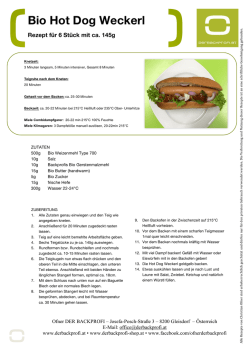 Bio Hot Dog Weckerl