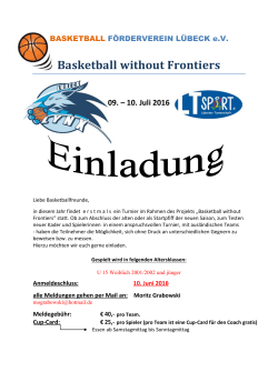 Basketball without Frontiers 09. – 10. Juli 2016