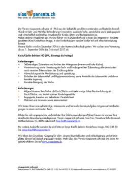 einen Koch/eine K&ouml;chin befristet (40-50%)