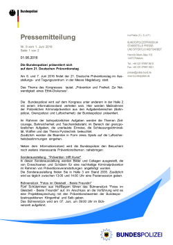 Pressemitteilung der BPOLD Pirna vom 30. Mai