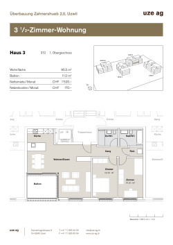 3 1/2-Zimmer-Wohnung - Überbauung Zahnershueb 2.0