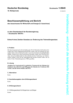 Drucksache 18/8645 - DIP des Bundestages