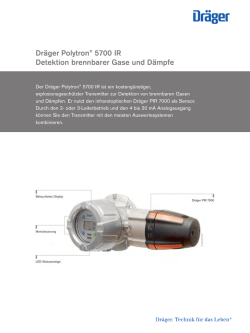 Dr&auml;ger Polytron&reg; 5700 IR Detektion brennbarer Gase und D&auml;mpfe