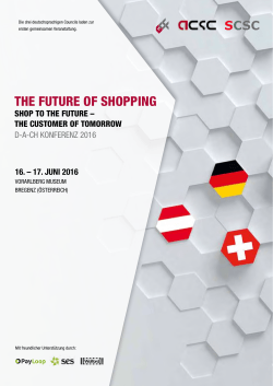 the future of shopping - German Council of Shopping Centers eV