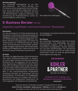 E-Business Berater (m/w) - s-p.ch