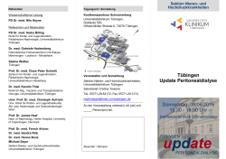 PDF: Programm - Universitätsklinikum Tübingen
