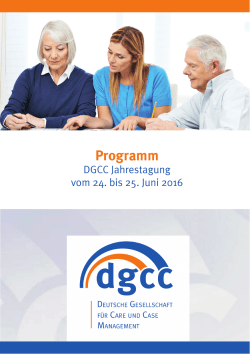 Programm - bei der DGCC!
