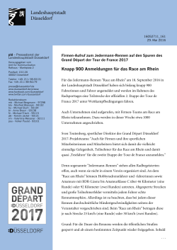 Knapp 900 Anmeldungen für das Race am Rhein