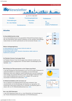 ifo Newsletter - CESifo Group Munich