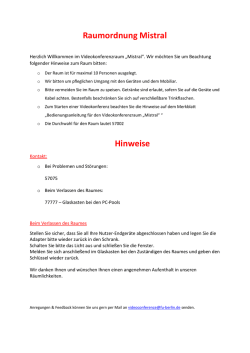 Raumordnung Mistral