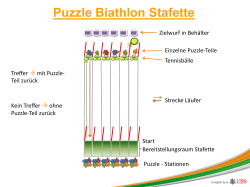Ablauf Puzzle-Biathlon-Stafette